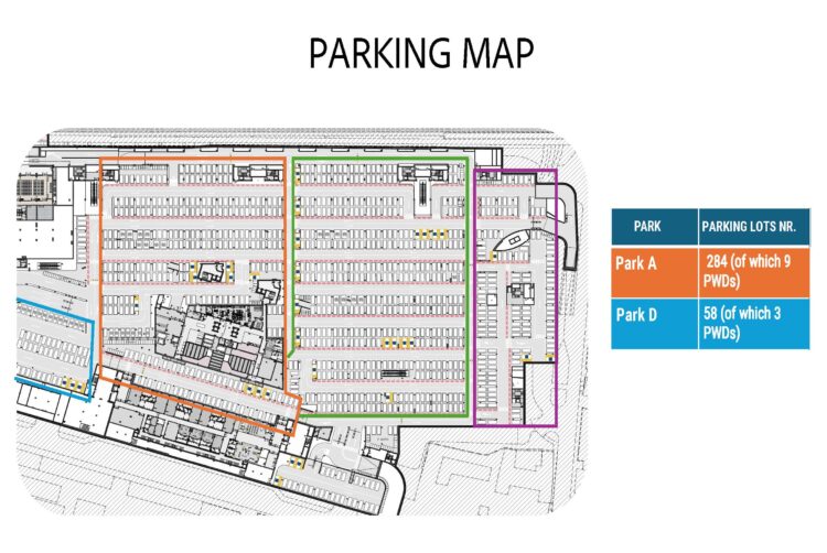 Mappa parcheggi interrati